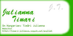julianna timari business card